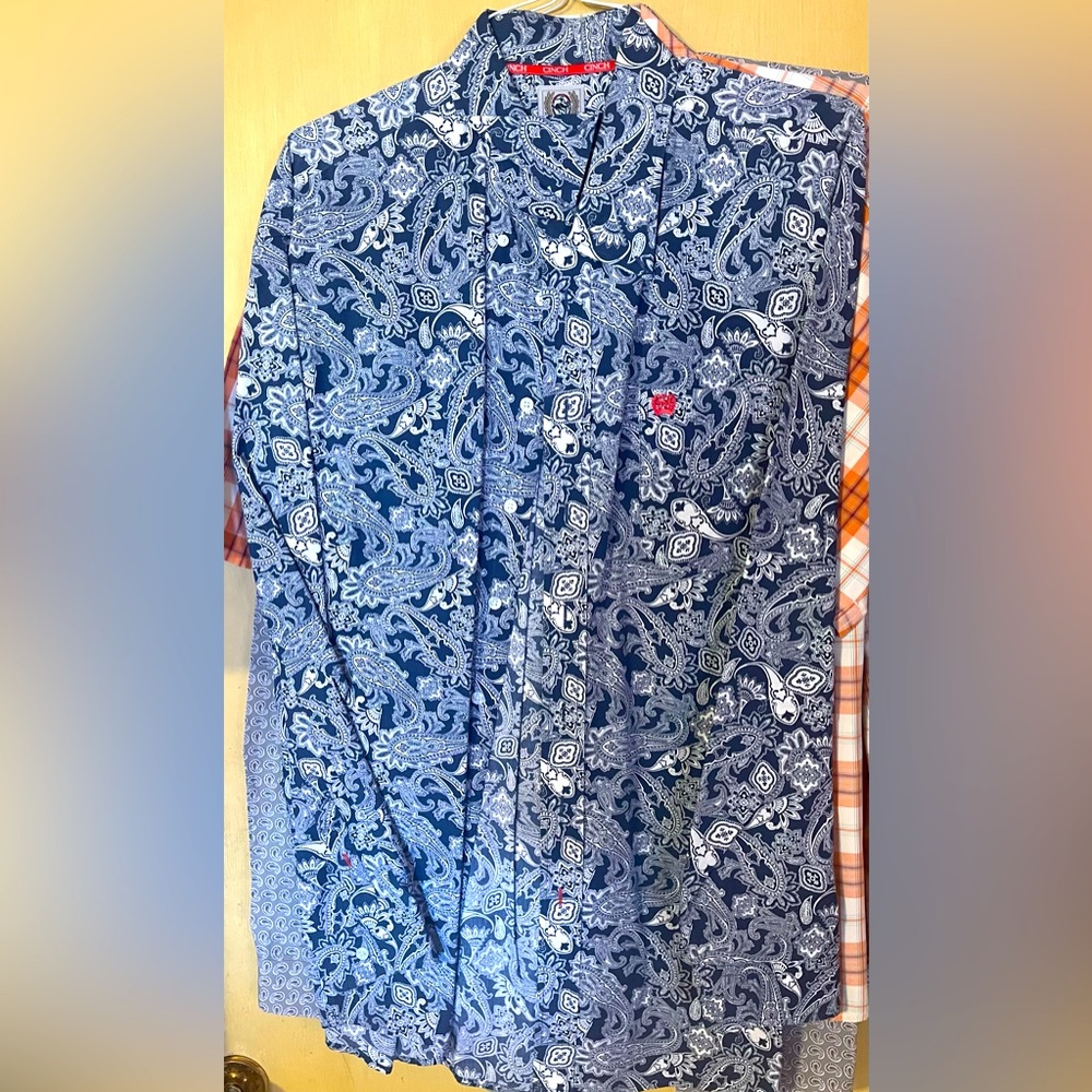Long sleeve cinch western shirt